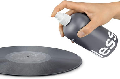 Boundless Audio Record Cleaning Solution - 17oz Extra Large Vinyl Record Cleaner Fluid Spray Bottle & Refill Nozzle