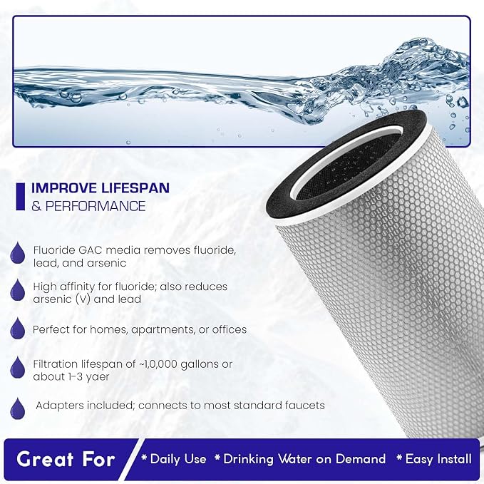 Fluoride Countertop Water Filter System