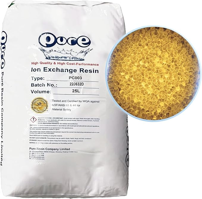 One Cubic Foot, single bag Replacement for Water Softener Ion-exchange, cation Resin 8% Crosslinked 1 Cu Ft
