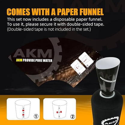 AKM Mixed Bed Deionized Di Resin Filter Fill, Use for Spotless Car Wash System Filter Change, 10 Liters(5 Liters x 2)