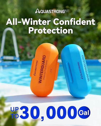 AQUASTRONG 4 in 1 Pool Closing Kit for Above Ground & Inground Pools, Treats up to 30,000 Gallons, Easy-to-Use Pool Winterizing Kit for Winter Care & Maintenance
