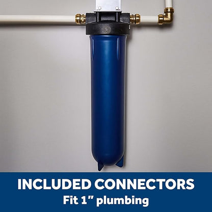 Bundle of GE Appliances Reverse Osmosis Under Sink Drinking Water System and GE Appliances Heavy Duty Whole House Water Filtration System with Advanced Filter