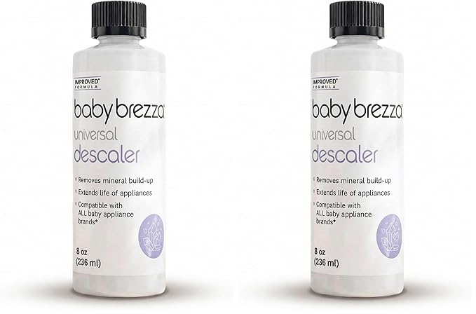 Baby Brezza Descaler 8 oz. Made in USA. Universal Descaling Solution and other appliances. Removes mineral build-up and extends your machine’s lifespan, (Pack of 2)