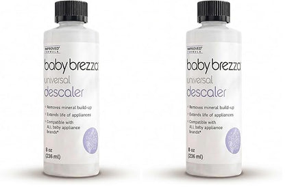 Baby Brezza Descaler 8 oz. Made in USA. Universal Descaling Solution and other appliances. Removes mineral build-up and extends your machine’s lifespan, (Pack of 2)