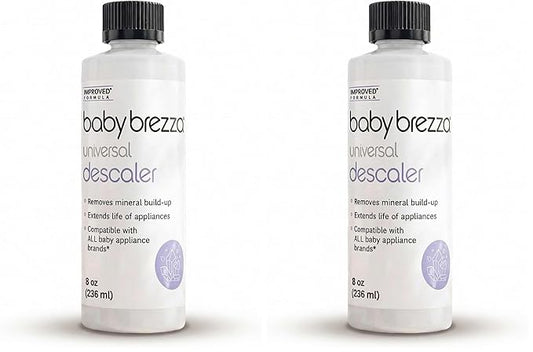 Baby Brezza Descaler 8 oz. Made in USA. Universal Descaling Solution and other appliances. Removes mineral build-up and extends your machine’s lifespan, (Pack of 2)