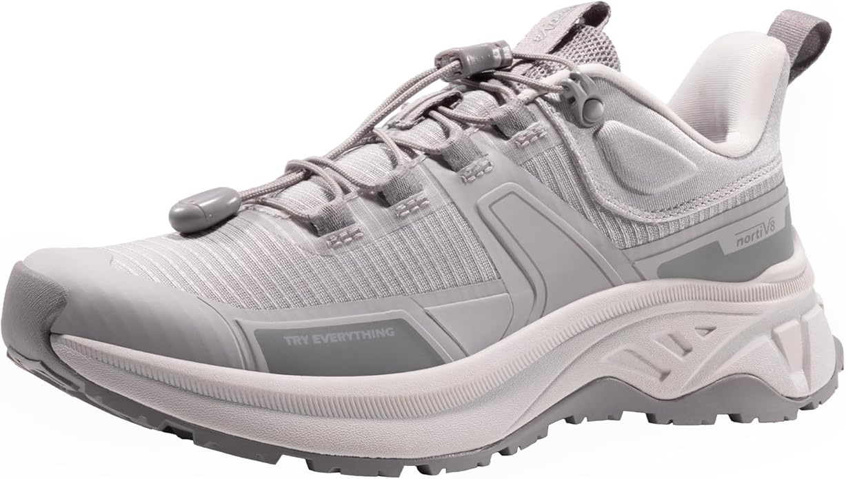 NORTIV 8 Women's Lightweight Hiking Shoes Quick Laces Outdoor Fashion Sneakers Gladiator