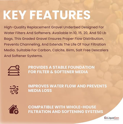 LiquaGen - Gravel for Water Softeners (15 LBS)