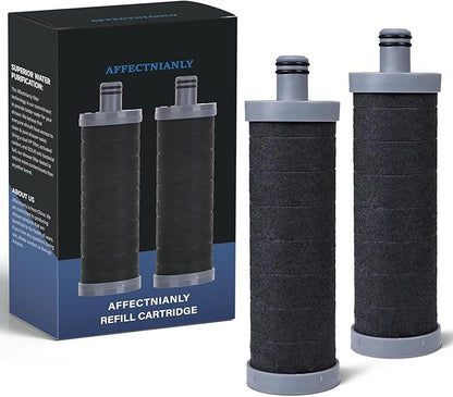 Carbon Shower Filter Cartridge 2PCS, Compatible with Shower Filter System, Reduces Chlorine, Heavy Metals & Impurities