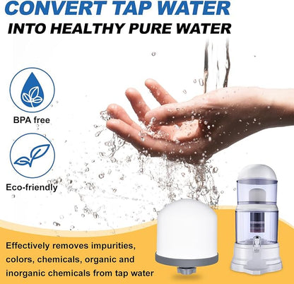 4Pack Replacement Ceramic Dome Water Filter | 0.2 to 0.5 micron for Countertop Portable Water Purification System