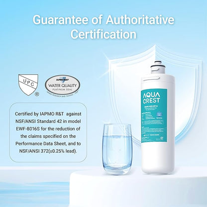 AQUA CREST OCS2 Under Sink Water Filter, Replacement for Everpure OCS2, 2CB5, 2H-L, 2CB-GW, ADC, OW2-Plus, EV9618-02, EV9634-26, EV9634-01, EV9617-05, Aquverse A100, NSF/ANSI 42 Certified