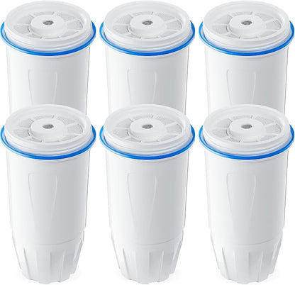 BOGDA 6 Pack Water Filter Replacement Zero, 5-Stage Compatible with Zero Pitcher and Dispenser, Fit for Zero Filter Water Replacement Filters and ZR-001 ZR-017 ZR-004