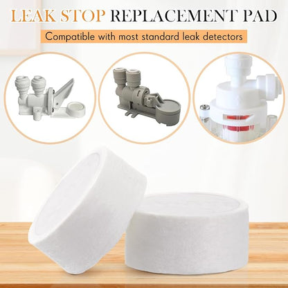 Wonderjune 30 Pcs Replacement Pads for Automatic Leak Detectors in Under Sink Reverse Osmosis Water Filtration Systems 18 mm for Mechanical Leak Detectors