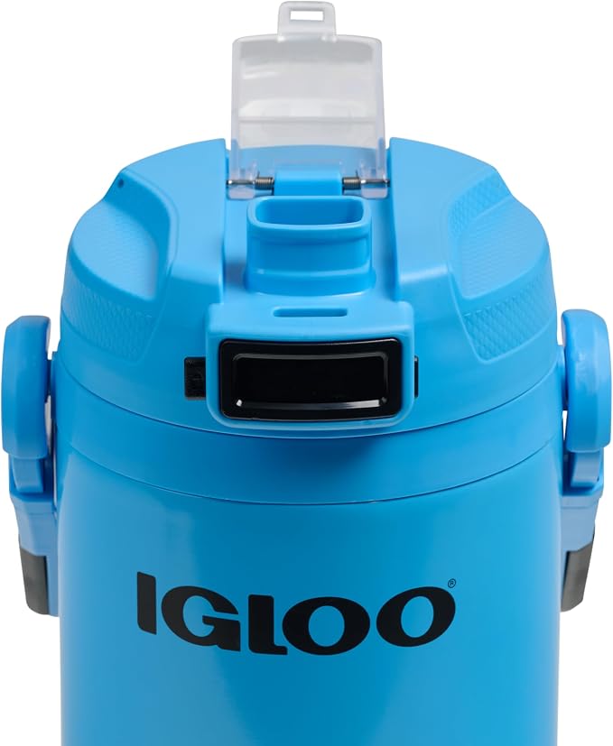 Igloo Rival Fusion 54 Oz Stainless Steel Sport Bottle | Insulated Water Jug | Carolina Blue