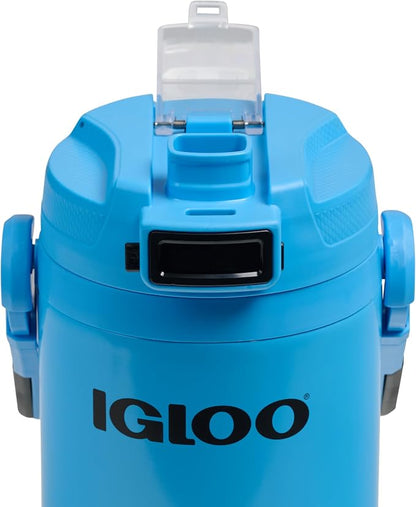 Igloo Rival Fusion 54 Oz Stainless Steel Sport Bottle | Insulated Water Jug | Carolina Blue
