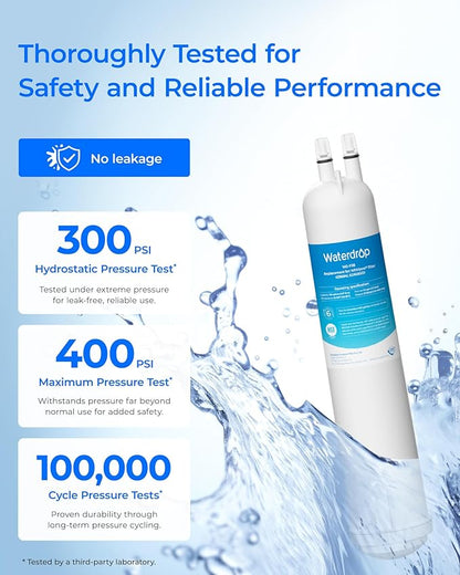 Waterdrop WD-F08 Replacement for 4396841, Everydrop® Filter 3, EDR3RXD1, 4396710, Kenmore® 46-9083, 46-9030, Refrigerator Water Filter, 2 Filters