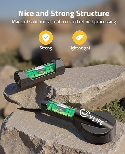 CVLIFE Scope Level Scope Leveling Kit with Magnetic Bases High Visibility Bubble Level with Strong Metal Structure for Optics Accessories Leveling System