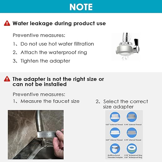 Vortopt Faucet Water Filter for Sink, Rapid Flow - 400 Gallons Faucet Mount Water Filtration System for Tap Water, NSF Certified Reduces Chlorine & Bad Taste with 2 Replacements, T1