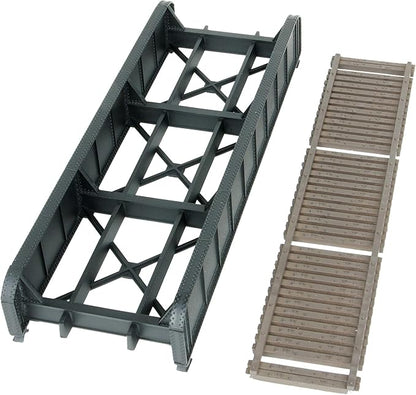 Walthers Cornerstone HO Scale Model 50' Single-Track Railroad Through Girder Bridge - Kit