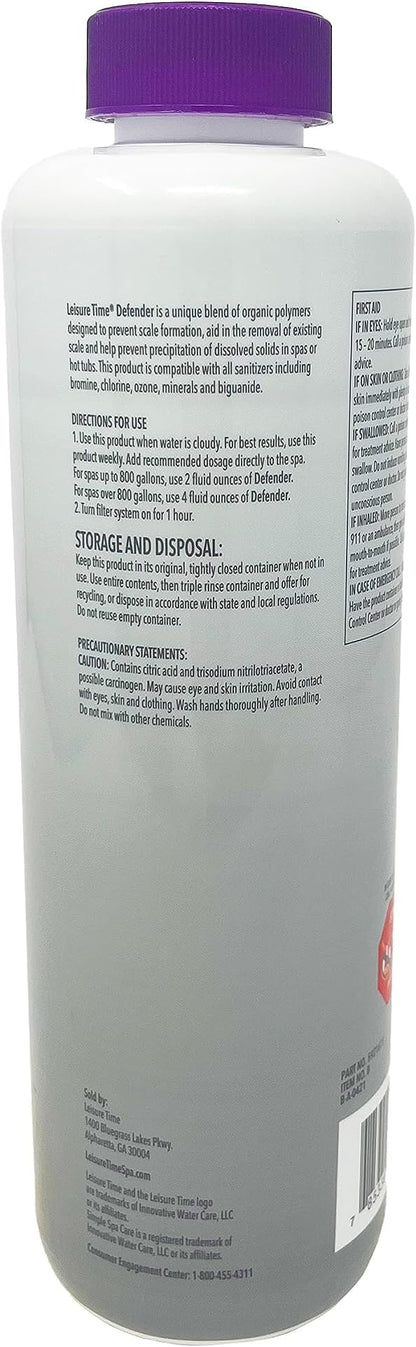 Leisure Time B Spa Stain and Scale Control Defender, Protects from Scale Formation & Stains, Compatible with Various Sanitizers, 2lbs