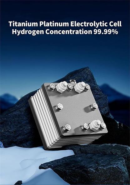 Hydrogen Machine for Inhalation, SPE PEM Technology, 99.99% High Purity Brown Gas Inhaler, HO-Separated, Hydrogen Water Generator Grey 1800ml/min