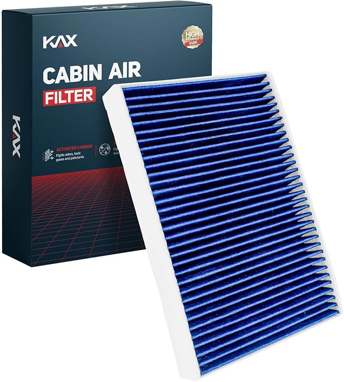 KAX Premium Cabin Air Filter with Dual Active Carbon, CF10435 Replacement for Volvo S60, XC70, XC60, V70, V60 Cross Country, V60, S60 Cross Country, Evoque