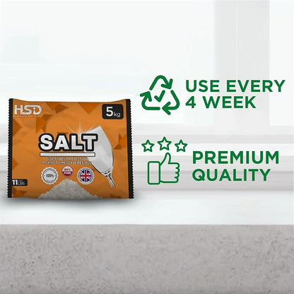 dishwasher salt 5kg/11lb, powerful dishwasher salt, softener salt, for laundry kitchen dishwashing, compatible to all salt for dishwasher, premium food grade 100% genuine dish washer salt