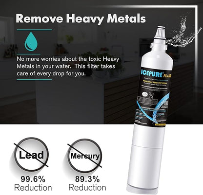 ICEPURE PLUS 5231JA2006A NSF/ANSI 53&42 Refrigerator Water Filter Replacement for LG LT600P, Kenmore 46-9990, 5231JA2006B, 5231JA2006E, LT600P-B, 469990, FML-2, LFX25975ST, LFX25960ST, 1PACK