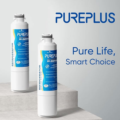 PUREPLUS DA29-00020B Refrigerator Water Filter Replacement for Samsung RF28HMEDBSR, RF263BEAESR, HDX FMS-2, HAF-CIN/EXP, RF4287HARS, RF28HFEDBSR, DA29-00020A, RF261BEAESR, DA97-08006A, 469101, 3PACK