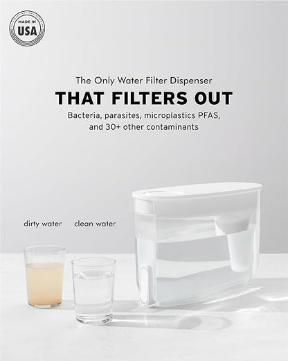 LifeStraw Home — Water Filter Dispenser, 18-Cup, Wisteria