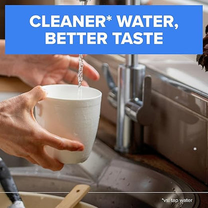 Brita Faucet Mount Water Filter System, Chrome, No-Wait Filtration, Easy Install, Multi-Use Tap Water Filter for Kitchens, Bathrooms & Small Spaces
