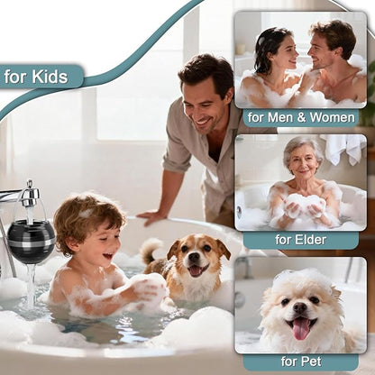 Bath Filter for Tub - Bathtub Water Filter for Softer Skin & Hair, 8 Stages Hotel Grade Filtration Bath Water Filter,2,500 Gal of Filtration, BPA Free, Easy to Install