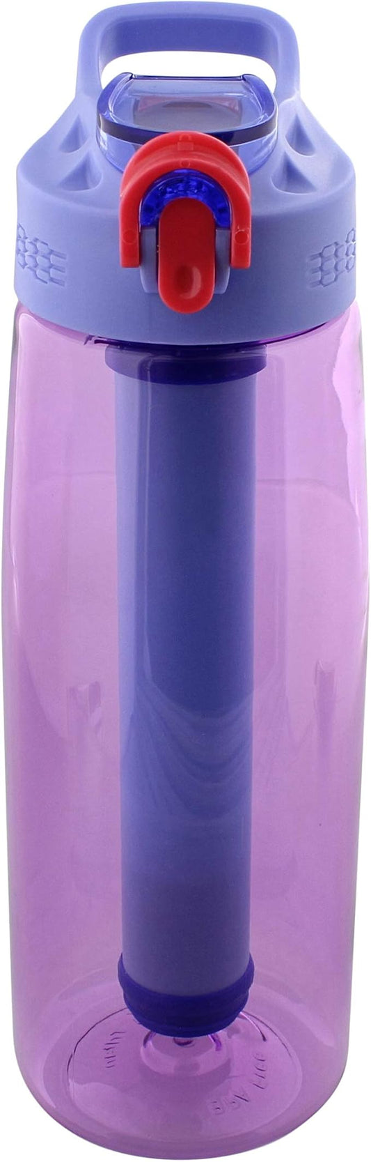 SDS Water Filter Bottle - Filtering Water Bottle Filter Travel Accessory for Safe Drinking Camping Water Purifier