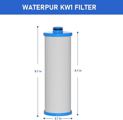 KW1 RV Water Filter 2.5 x 10" Compatible with RCS/FR1 Housing Replaces KW1 and FRE-10-BN Filtration Systems, 3-Pack