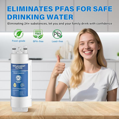 EDRARXD1 Water Filter Replacement, Compatible with Whirlpool EDRARXD1, Everydrop Filter A, EDRARXD1B, WRMF3636RZ, WRMF3636RW, WRMF3636RB, 2 Pack