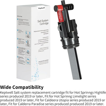 for Hot springgs Spa Salt System Cartridge Replacement for Spas | Saltwater Sanitizer Cartridge for Hot Tubs & Fresh wwater Systems | Compatible with Spring and Cald [1 PCS]