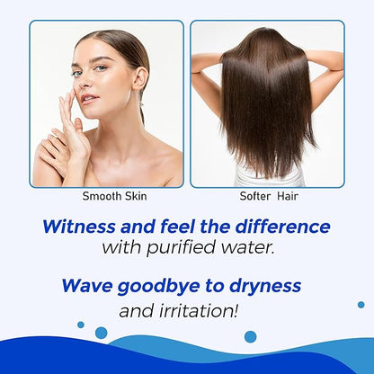 FS801 Filtered Shower head for Hard Water, Water Softener Showerhead with Shower Filter, High Pressure, Improves Skin & Hair, Chrome Finish