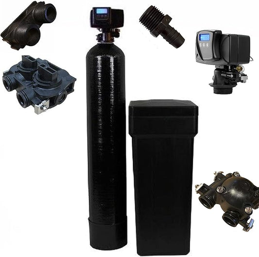 Fleck 5600 SXT Metered On-demand 48,000 Grain Water Softener | 1" Bypass, Preloaded with High Capacity Resin