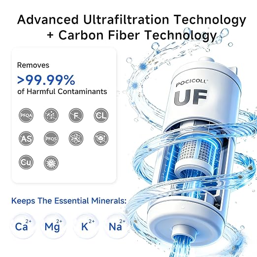 Motorized Portable Water Filter for Camping & Hiking, Electric Water Filtration System with 0.01μm UF Membrane, Compact Backpacking Water Purifier for Emergency Preparedness(Green)