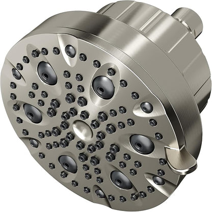 High Pressure Shower Head with Filter for Hard Water - 20-Stage Filter & 7 Spray Modes for a Gentler Shower, Includes 2 Water-Saving Pause Modes (FM-002 Brushed Nickel)