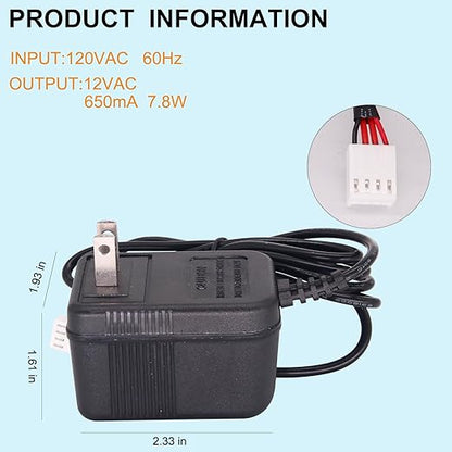 v3186 120V to 12V AC Water Softener Power Cord Transformer Compatible with Water Softener Valves Manufactured 2017 or Later Power Supply Cord