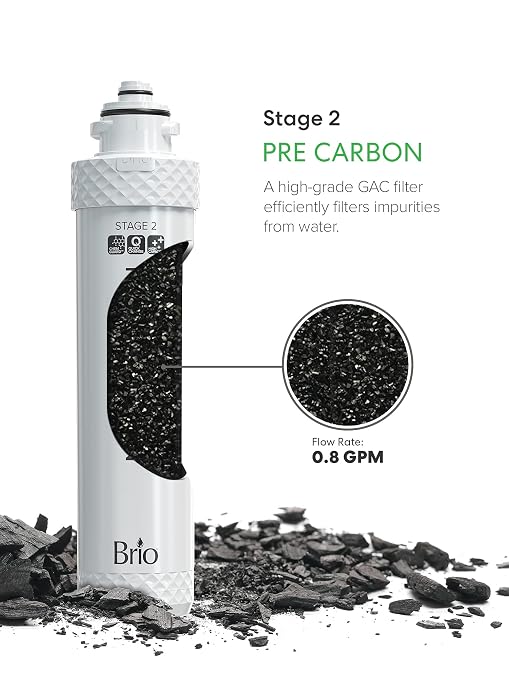 Brio Quick-Change Water Cooler Filter Cartridge - Stage-2 Pre Carbon - for Brio 300 & 500 Series, CLPOU520UVF4