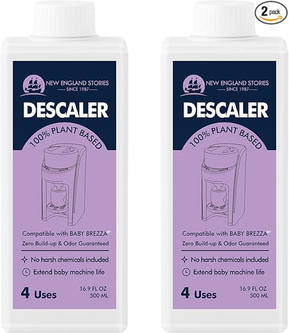 New England Stories Baby Brezza Compatible Descaler 33.8 Fl Oz, Universal Cleaner Solution for Baby appliances, Remove Build-up Extends Machine’s lifespan
