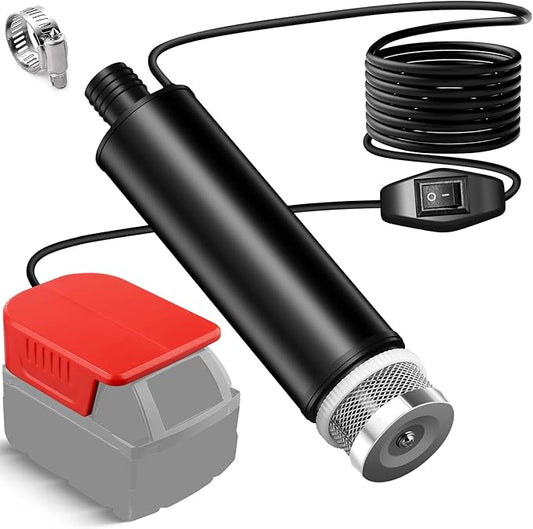 Mini Water Pump Compatible with Milwaukee M18 Battery, 500GPH Portable Sump Pump with Sediment Filters, for Pool Draining, Garden, Pond, Deep Well (Tool Only)