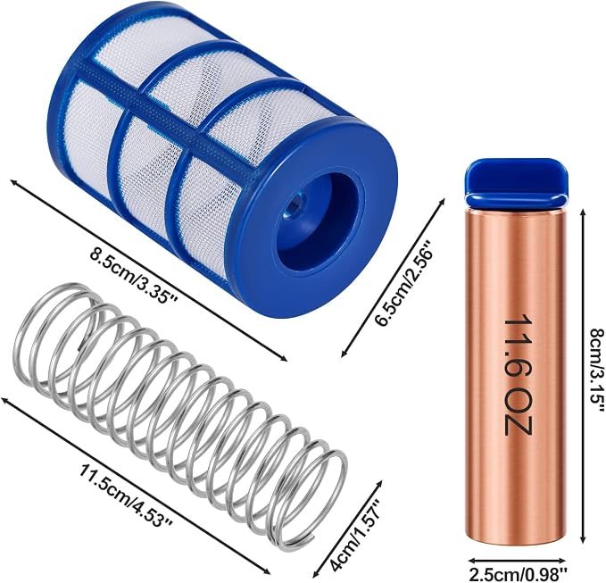 Copper Anode Replacement Kit for Solar Pool Cleaner Chlorine-Free Sun Shock & Water Purifier Automatic Pool Cleaner up to 35,000 Gal