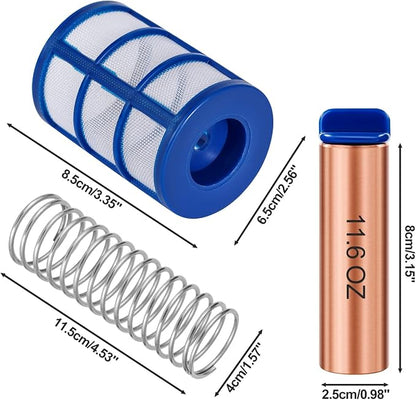 Copper Anode Replacement Kit for Solar Pool Cleaner Chlorine-Free Sun Shock & Water Purifier Automatic Pool Cleaner up to 35,000 Gal
