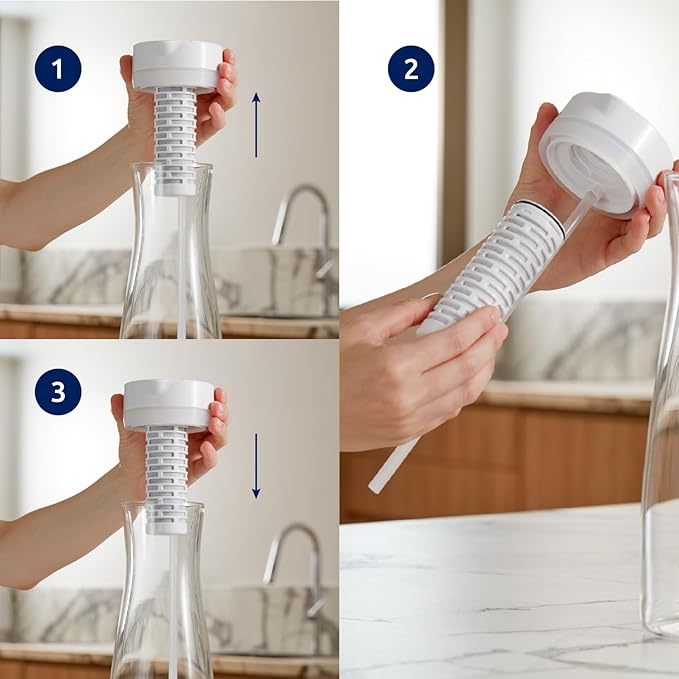 Tappwater PitcherPro with SMR (2-Refill) – 1.45L Glass Water Pitcher, Instant Filtration with Added Essential Minerals, Removes Limescale & 80+ Substances, Elegant Design