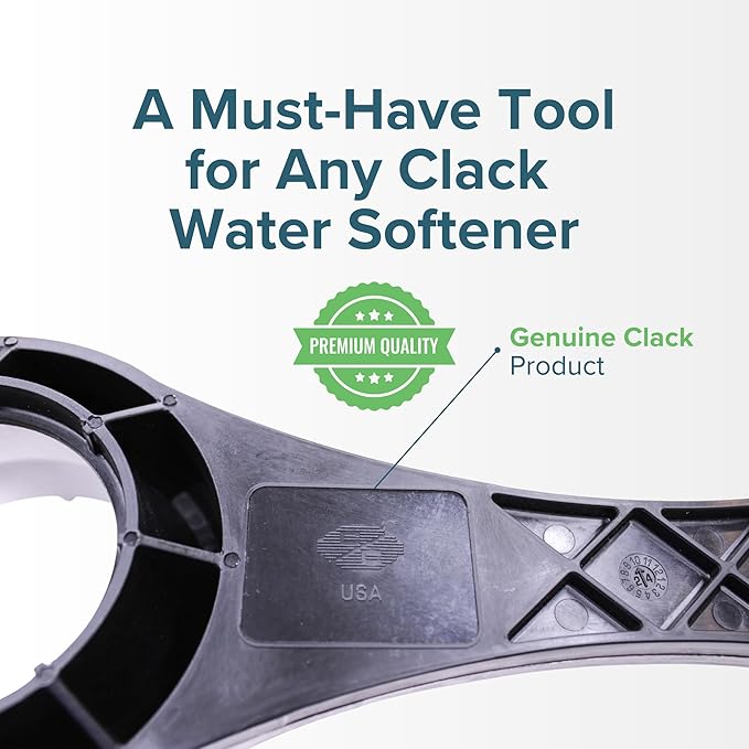 Better Home Water - Genuine OEM Clack V3193-02 Water Softener Repair Wrench. 4 in 1 Clack Rebuild Tool Required for Service on 1" or 1-1/4" WS1 and Backwashing Valves.