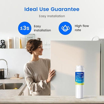 Waterdrop EDR4RXD1 Replacement for EveryDrop® Filter 4, Whirlpool® UKF8001, 4396395, Maytag® UKF8001AXX-200, UKF8001AXX-750, WD-F07, Refrigerator Water Filter, 3 Filters