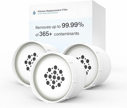 Clearly Filtered 3 Pack Water Pitcher Replacement Filters (3 Pack)