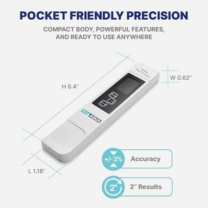 NU Aqua Digital Water Tester for Drinking Water - Instant 4-in-1 TDS Testing EC, and Temp - Perfect for RO Systems, Aquariums, Hydroponics and Pools